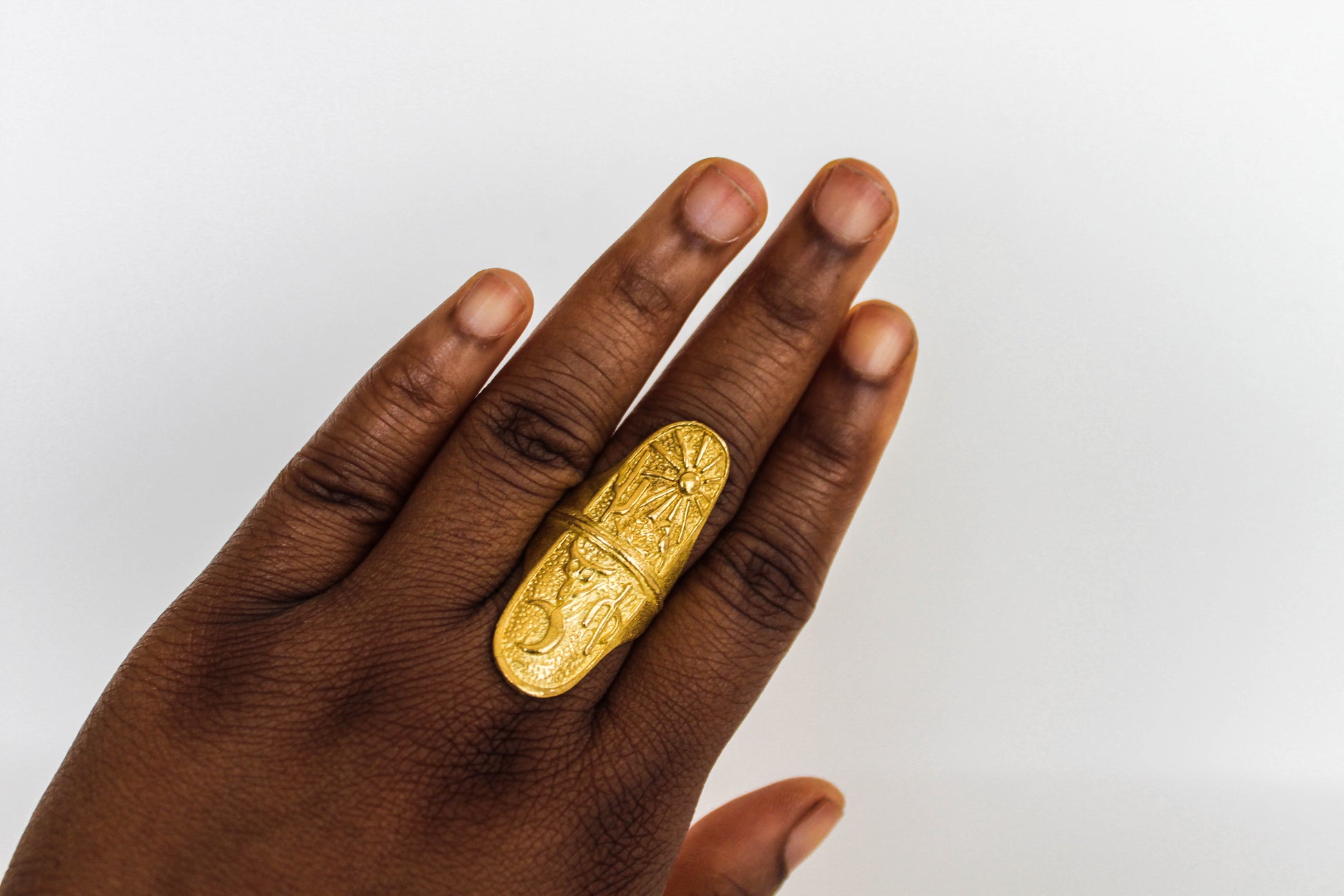 chunky gold statement ring