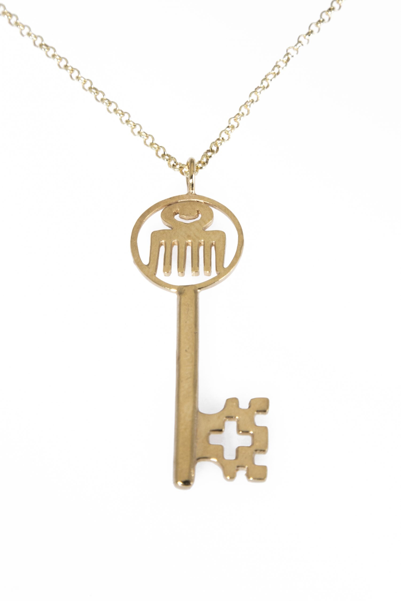 Duafe Adinkra Key Pendant