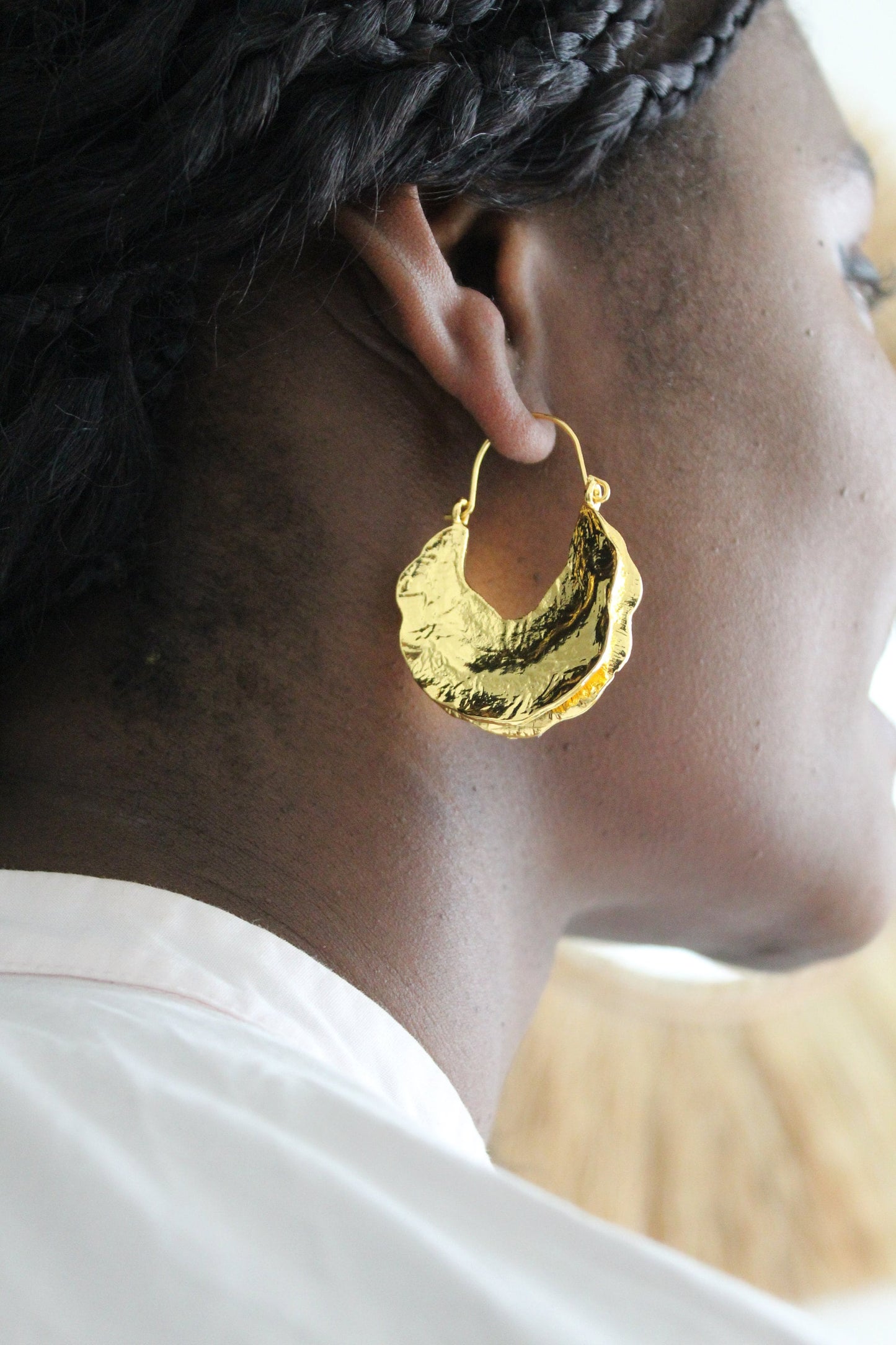 Gold Fulani earrings