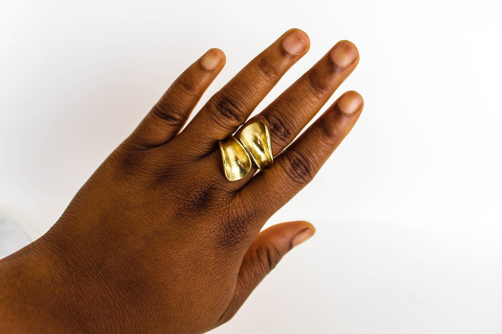 chunky gold statement ring