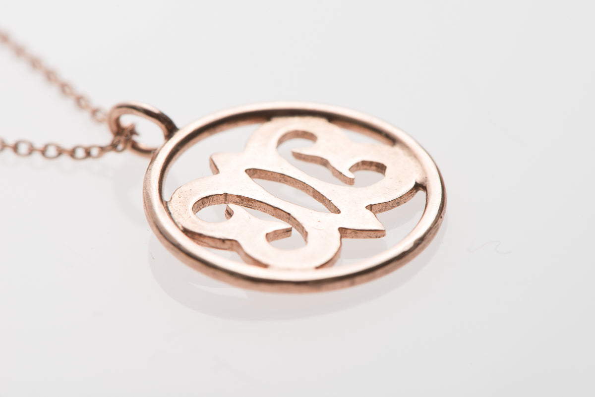 Adinkra jewelry rose gold